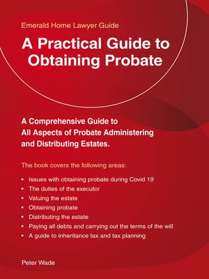 cover image of A Practical Guide to Obtaining Probate